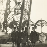 Sauvestre, Nouguier, Eiffel, Poirrier, Salles sur la 1ère plateforme de la Tour, 1888